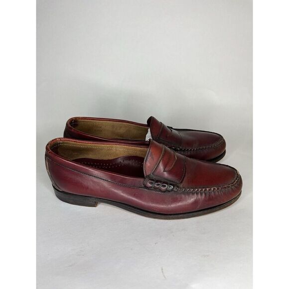 Cole Haan Burgundy Brown Slip On Penny Loafers Dress Shoes Men’s Sz 11D US/44EU - Picture 1 of 13